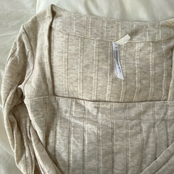 Free People square neck bodysuit size small - Picture 2 of 3